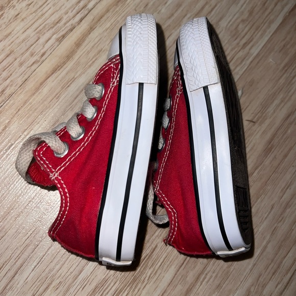 Converse Chuck Taylor All Star Lo Sneaker - Baby / Toddler - Red - Picture 6 of 7